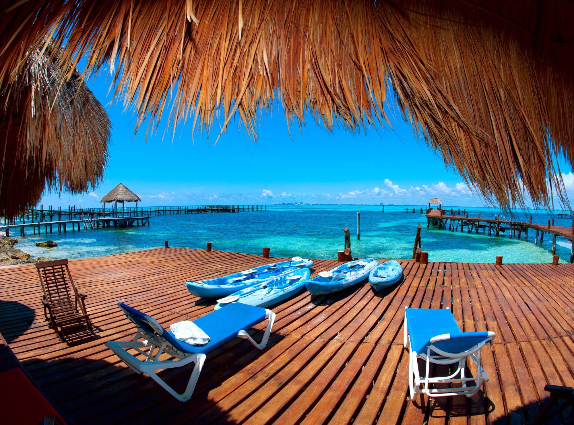 Vacation in Tropic Paradise. Isla Mujeres, Mexico